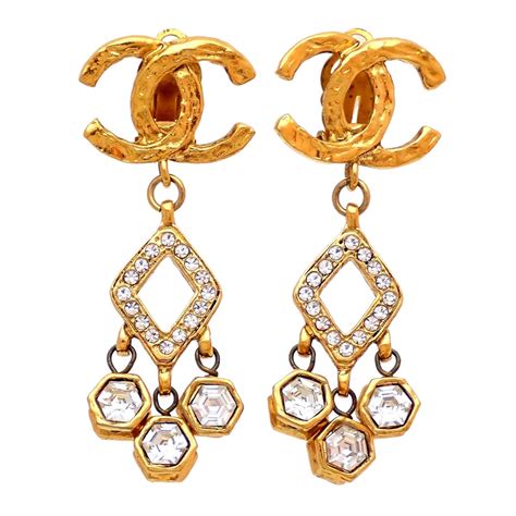 authentic chanel earrings.